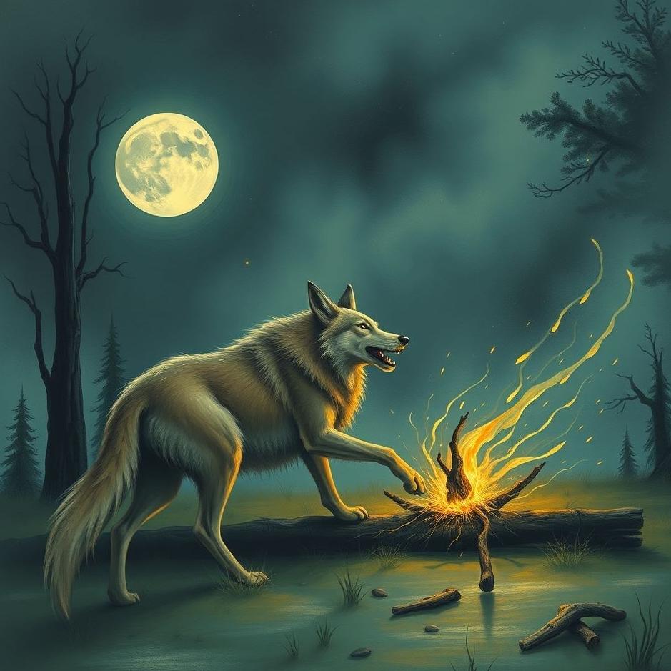 Dream : Trying to kill a wolf in a dream
