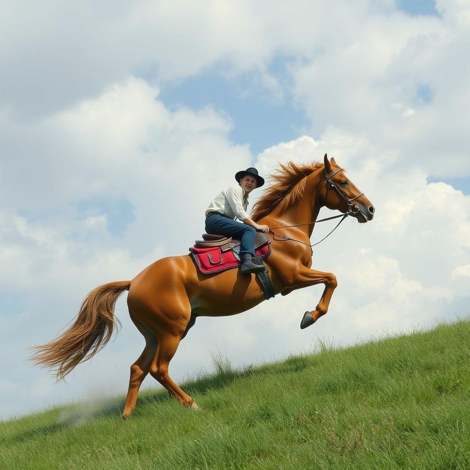 Dream : Trying to ride a horse in the dream