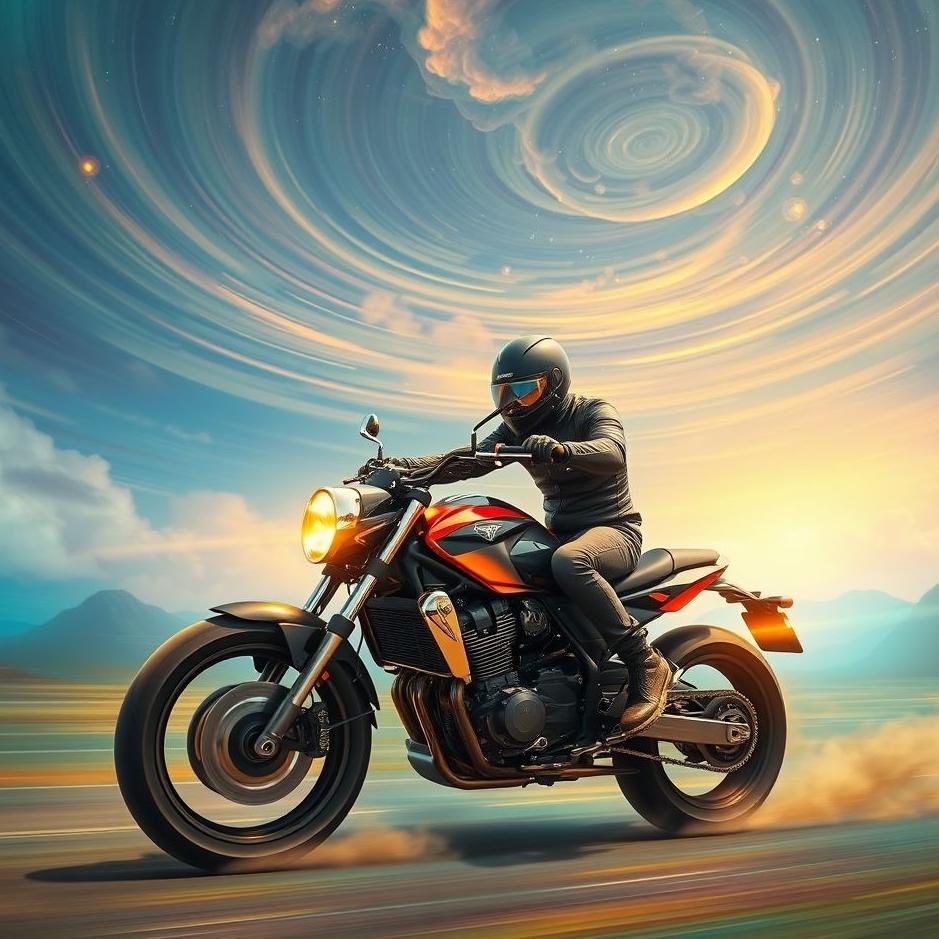 Dream : Trying to ride a motorcycle in a dream