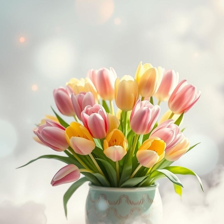 Dream : Tulips in a pot in a dream