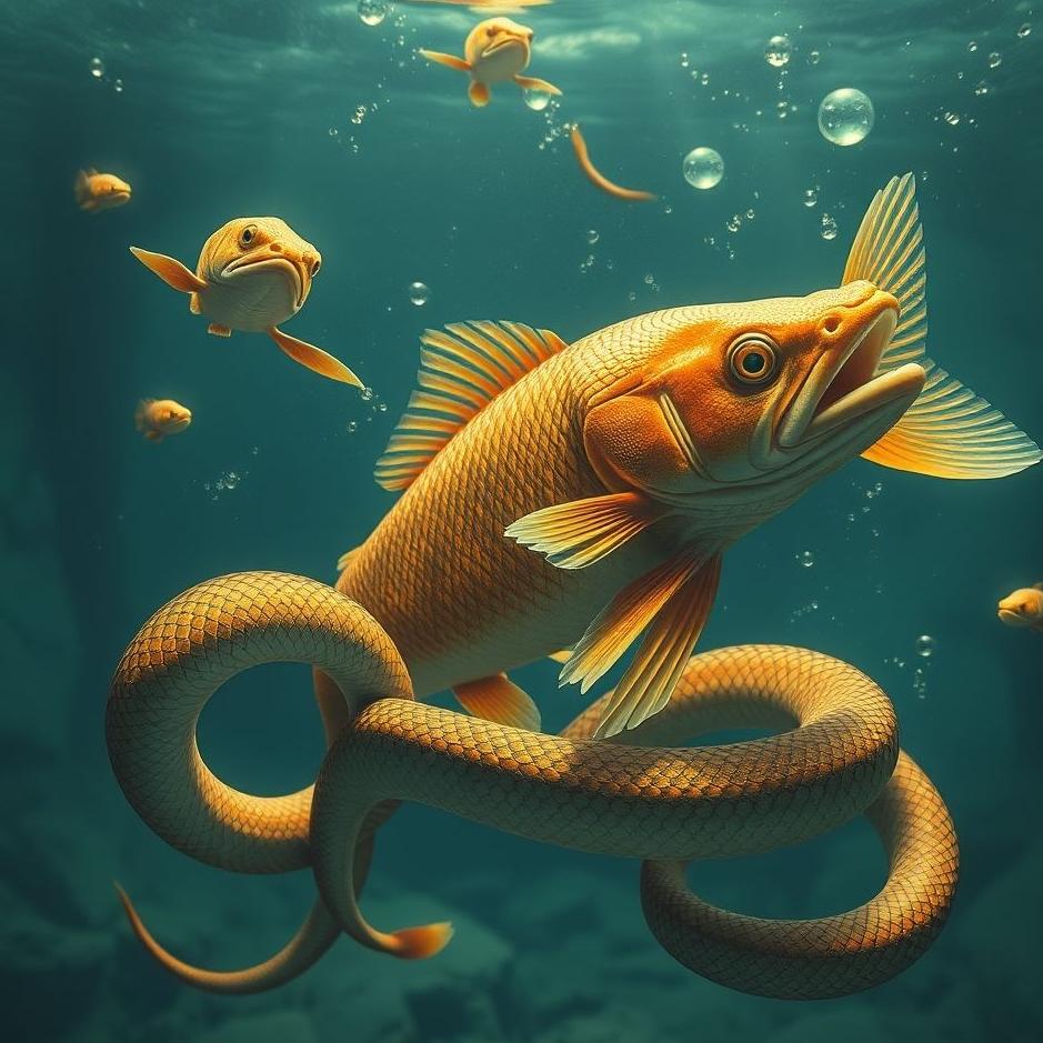 Dream : Turning fish into snakes in a dream