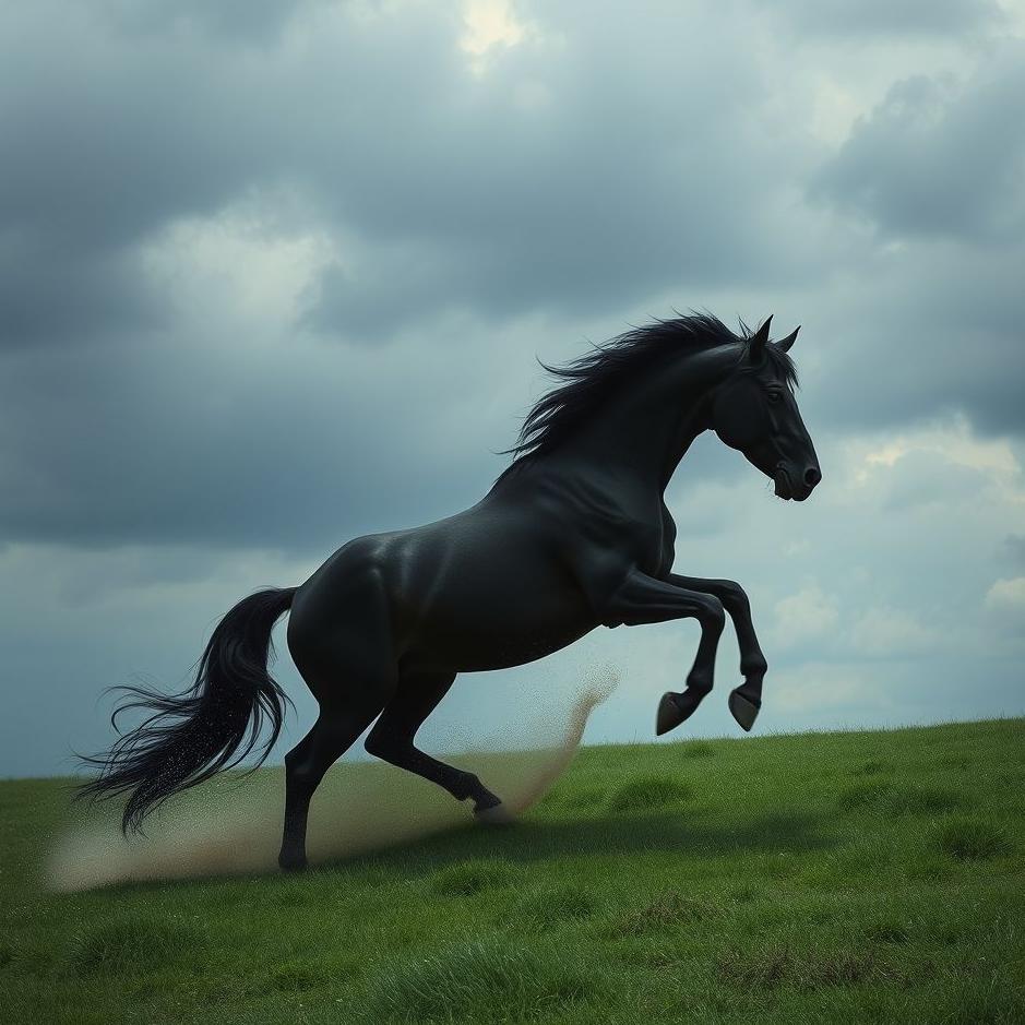 Dream : Turning into a black horse in a dream