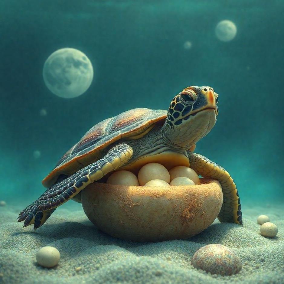 Dream : Turtle and its eggs in a dream