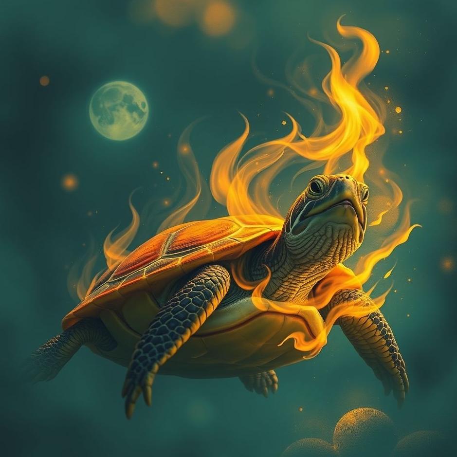 Dream : Turtle burning in a dream