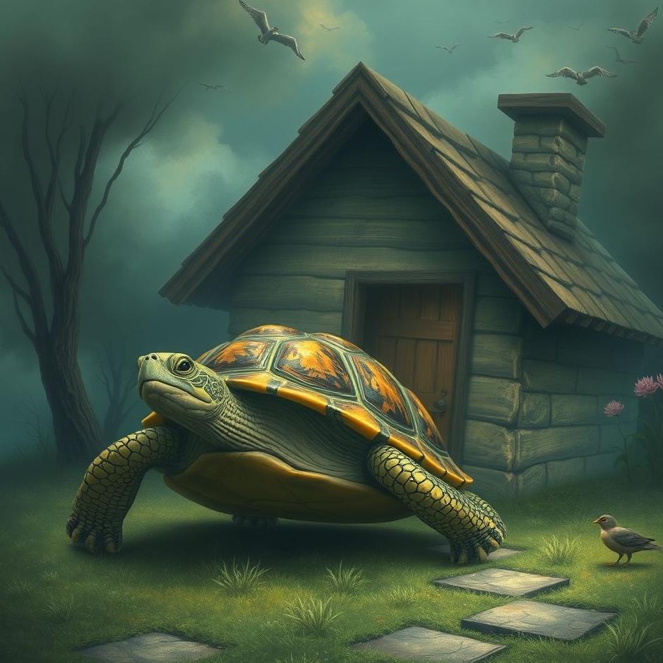Dream : Turtle entering a house in a dream