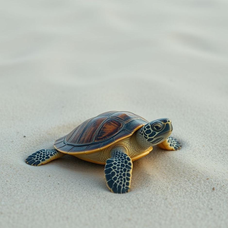 Dream : Turtle in the sand in a dream