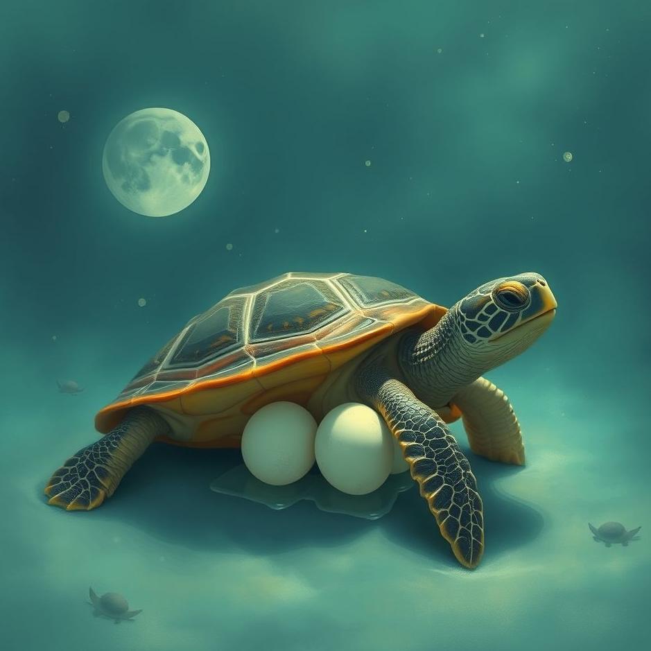 Dream : Turtle laying eggs in a dream