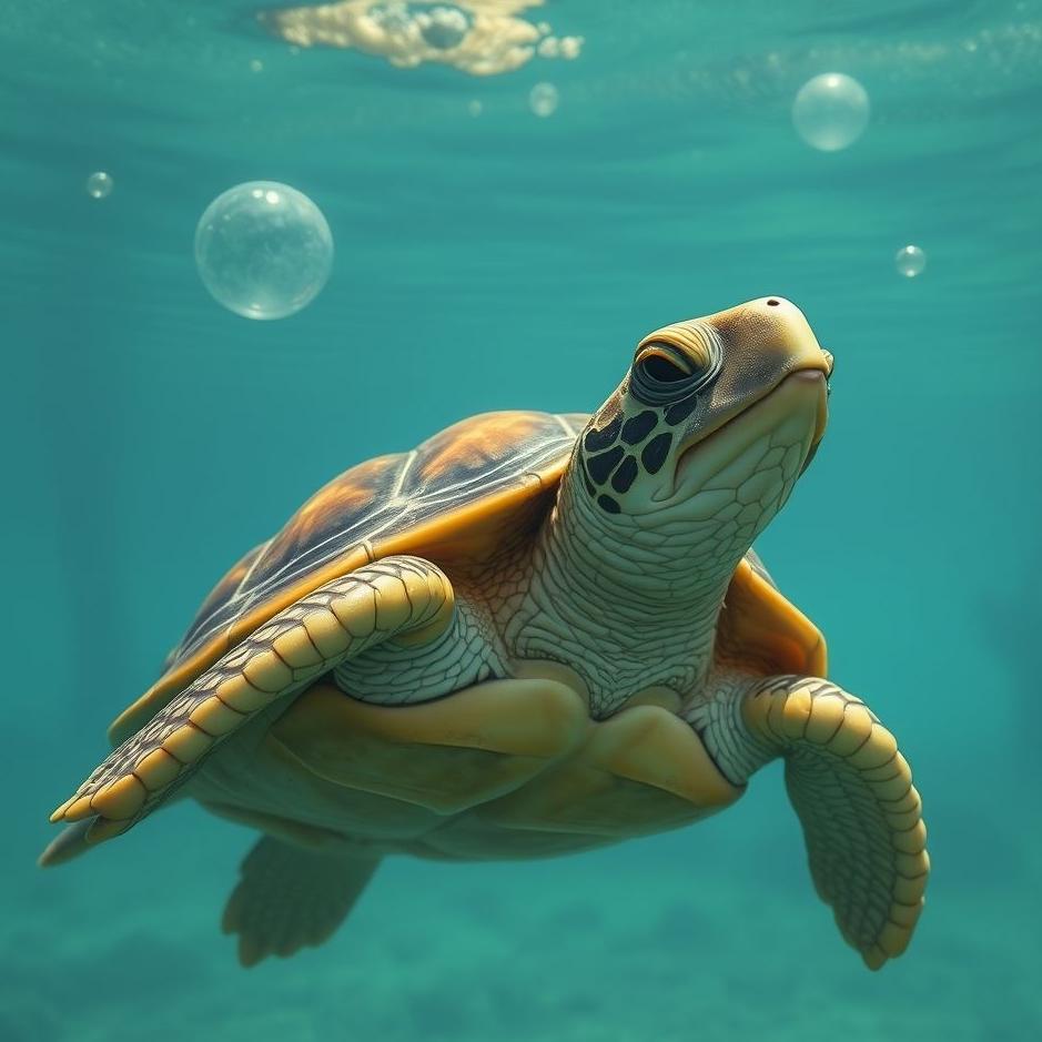 Dream : Turtle on his head in a dream