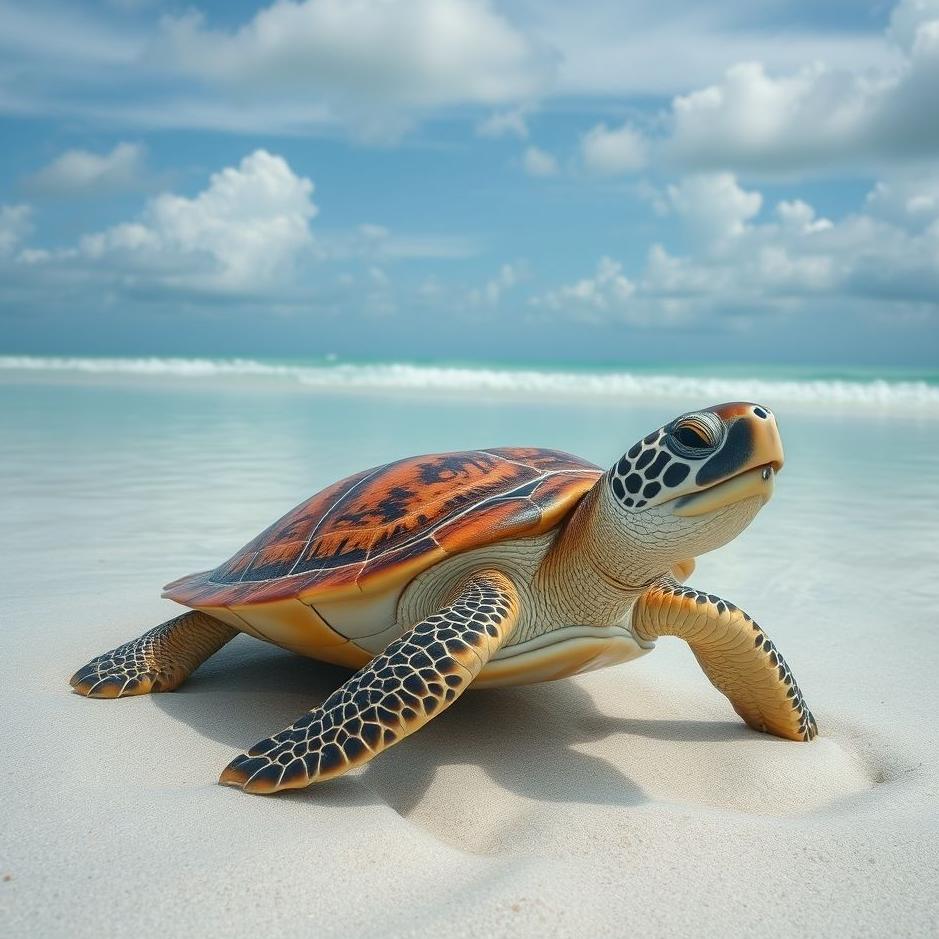 Dream : Turtle on the beach in a dream