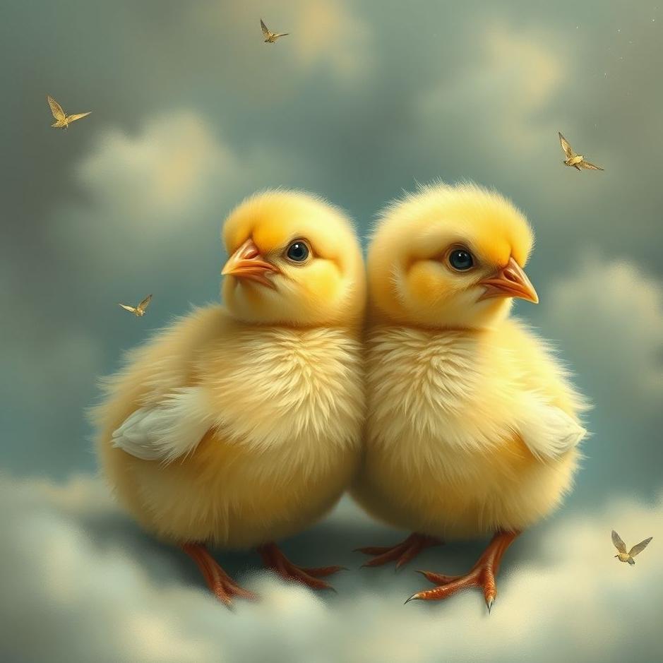 Dream : Twin chicks in a dream