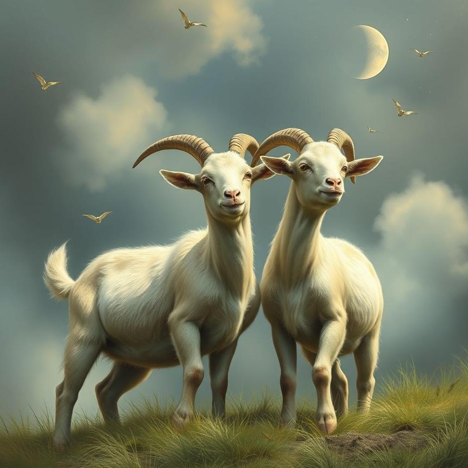 Dream : Twin goats in a dream