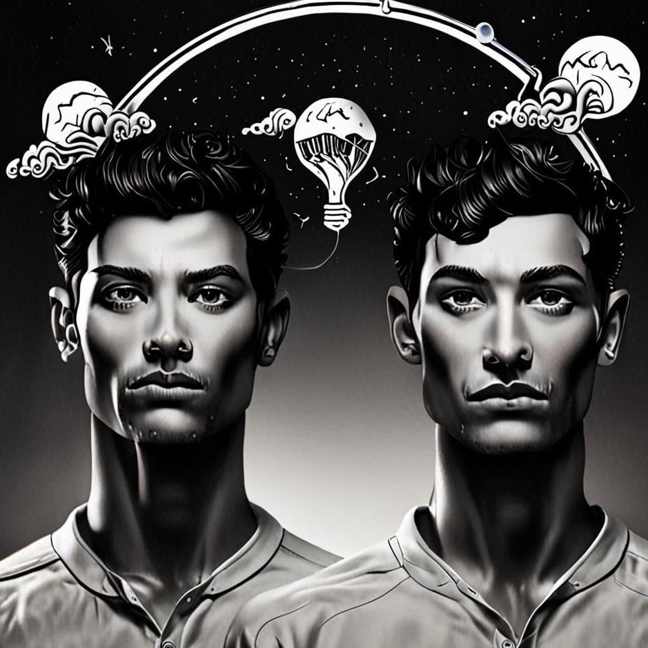 Dream : Twin male men in a dream