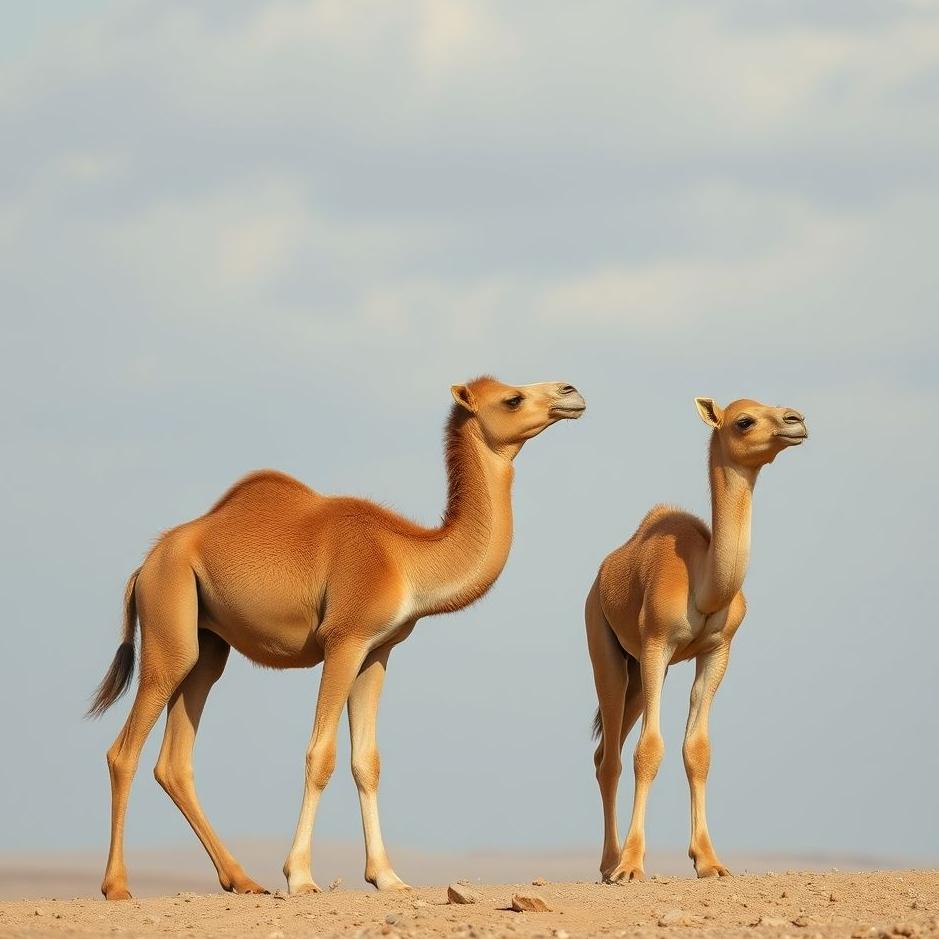 Dream : Two baby camels in a dream