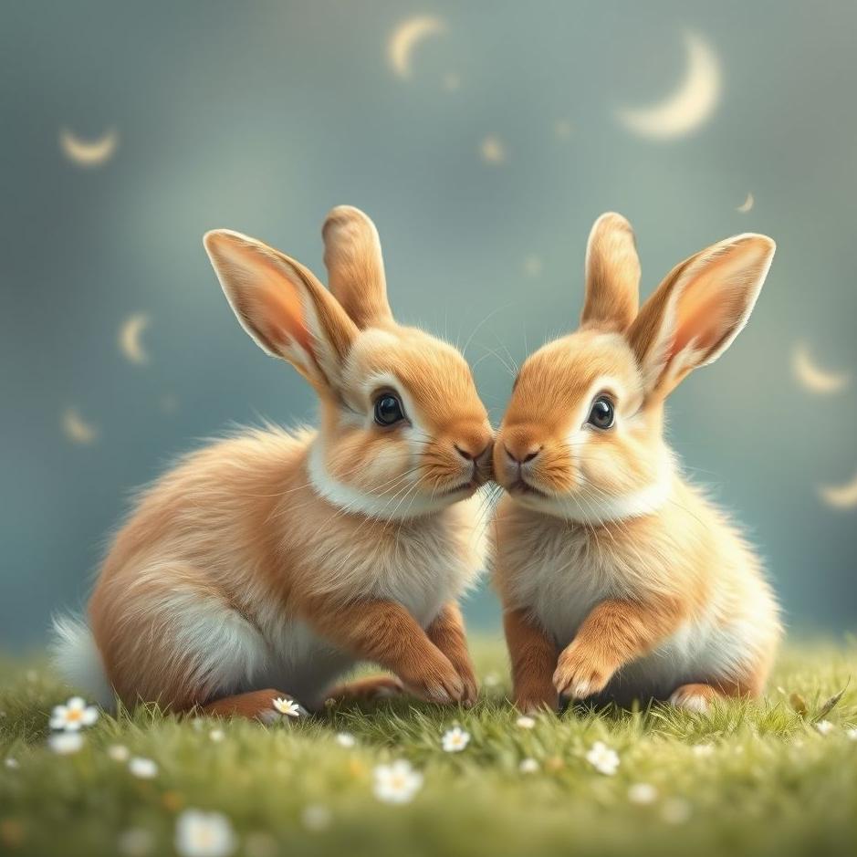 Dream : Two baby rabbits in a dream