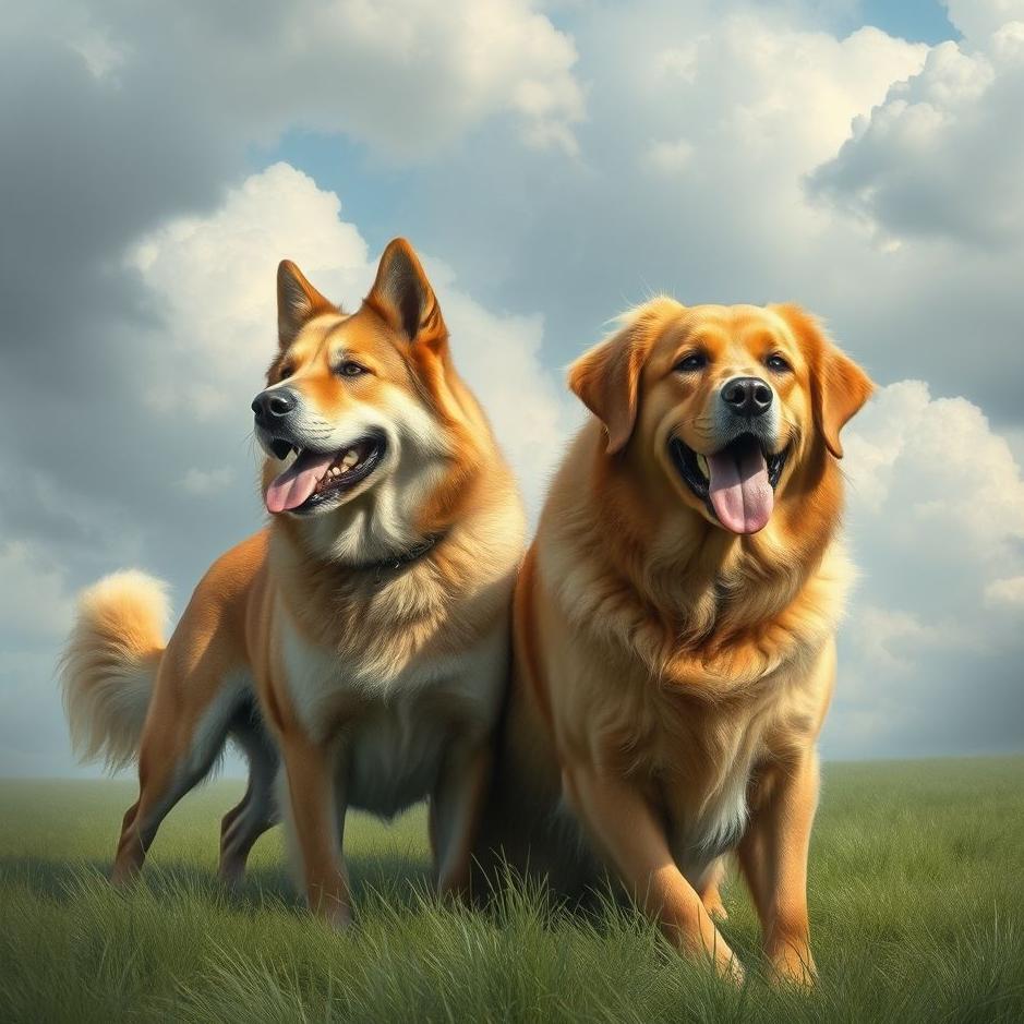 Dream : Two big dogs in a dream