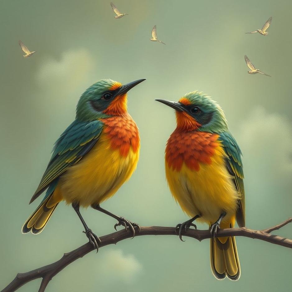 Dream : Two bird people talking in a dream