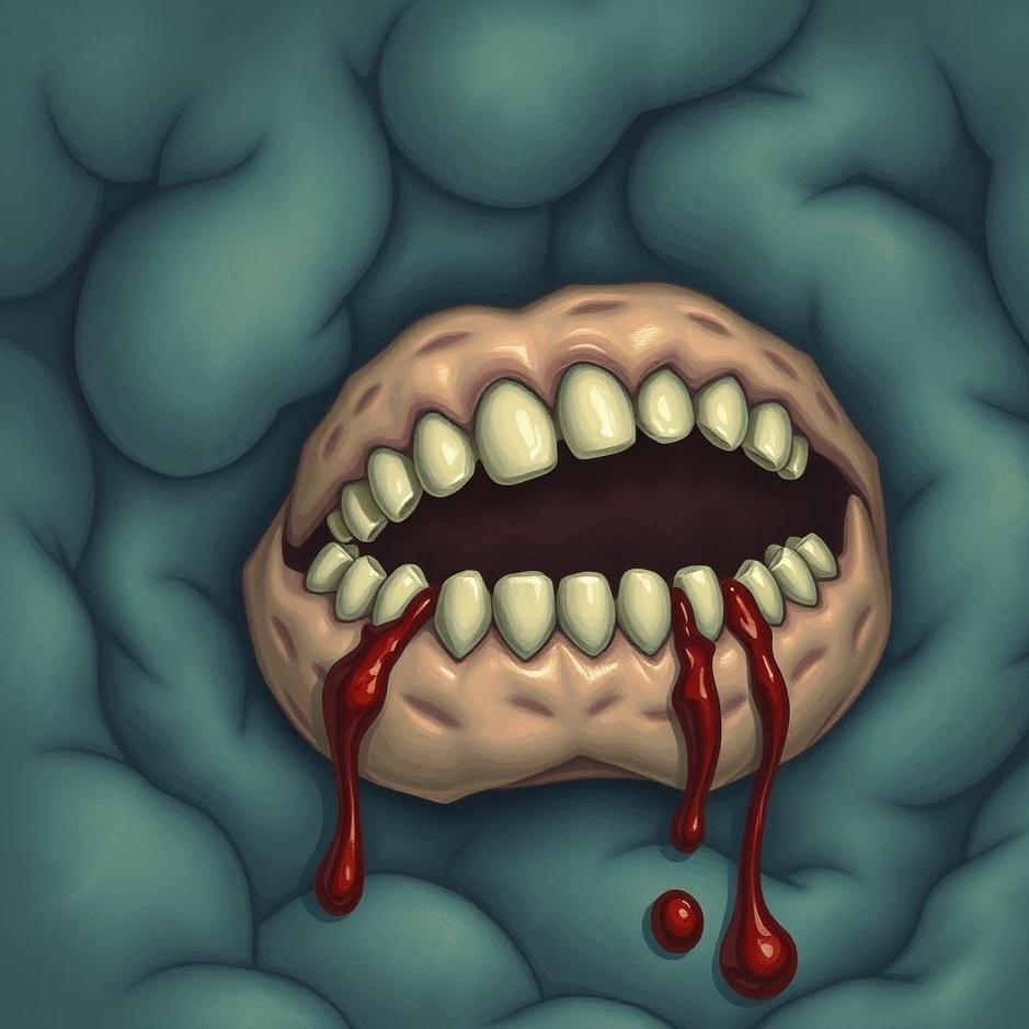 Dream : Two bleeding teeth in a dream