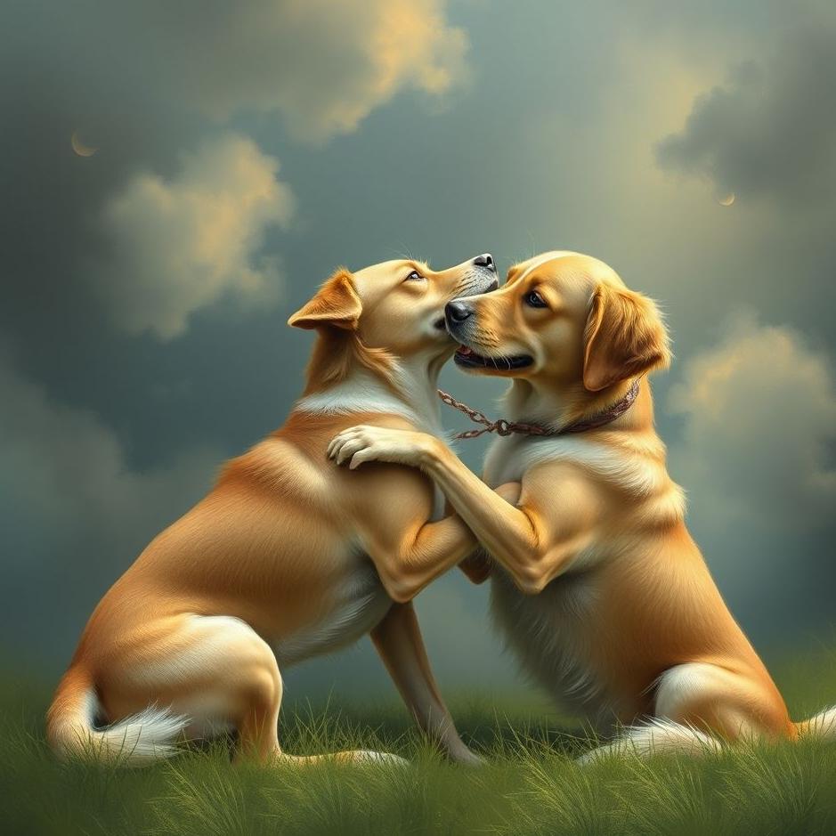 Dream : Two dogs mating in a dream