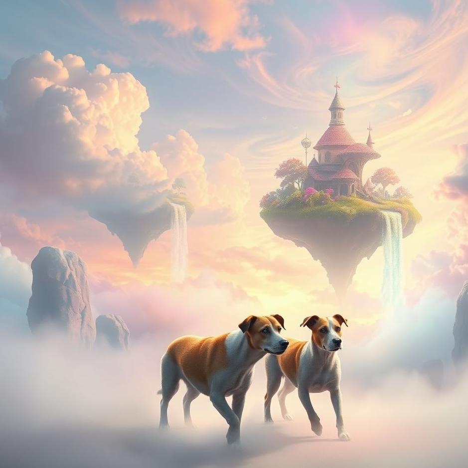 Dream : Two dogs walking in a dream