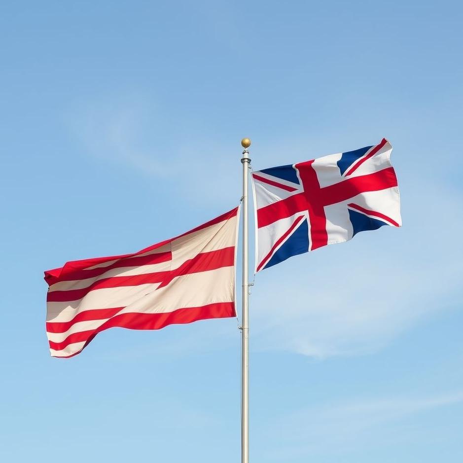 Dream : Two flags in a dream