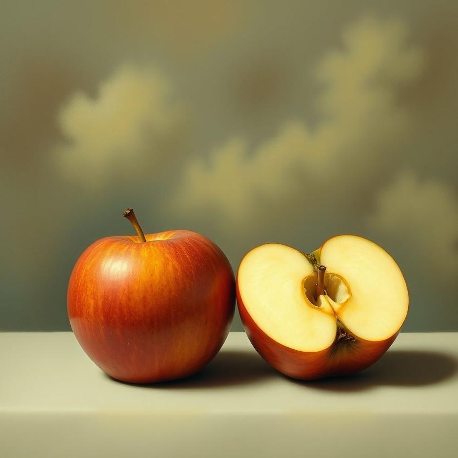 Dream : Two half apples in a dream