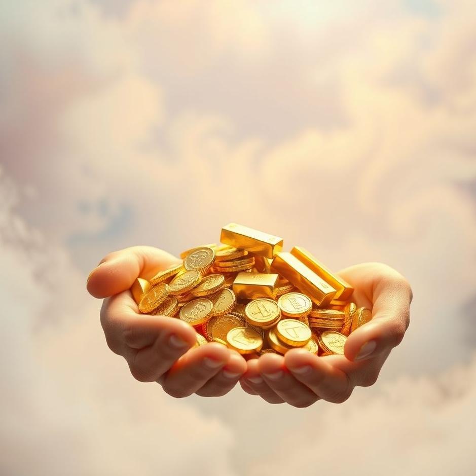 Dream : Two handfuls of gold in a dream
