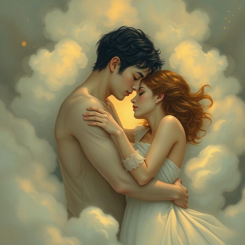 Dream : Two lovers embracing in a dream