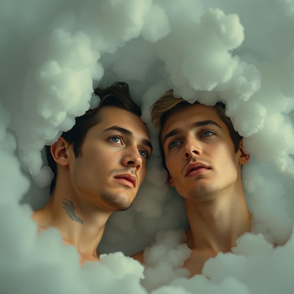 Dream : Two male actors in a dream