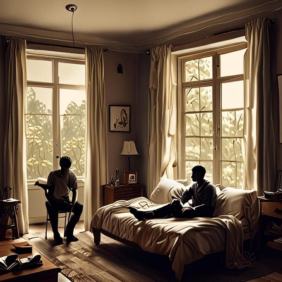 Dream : Two men at home in a dream