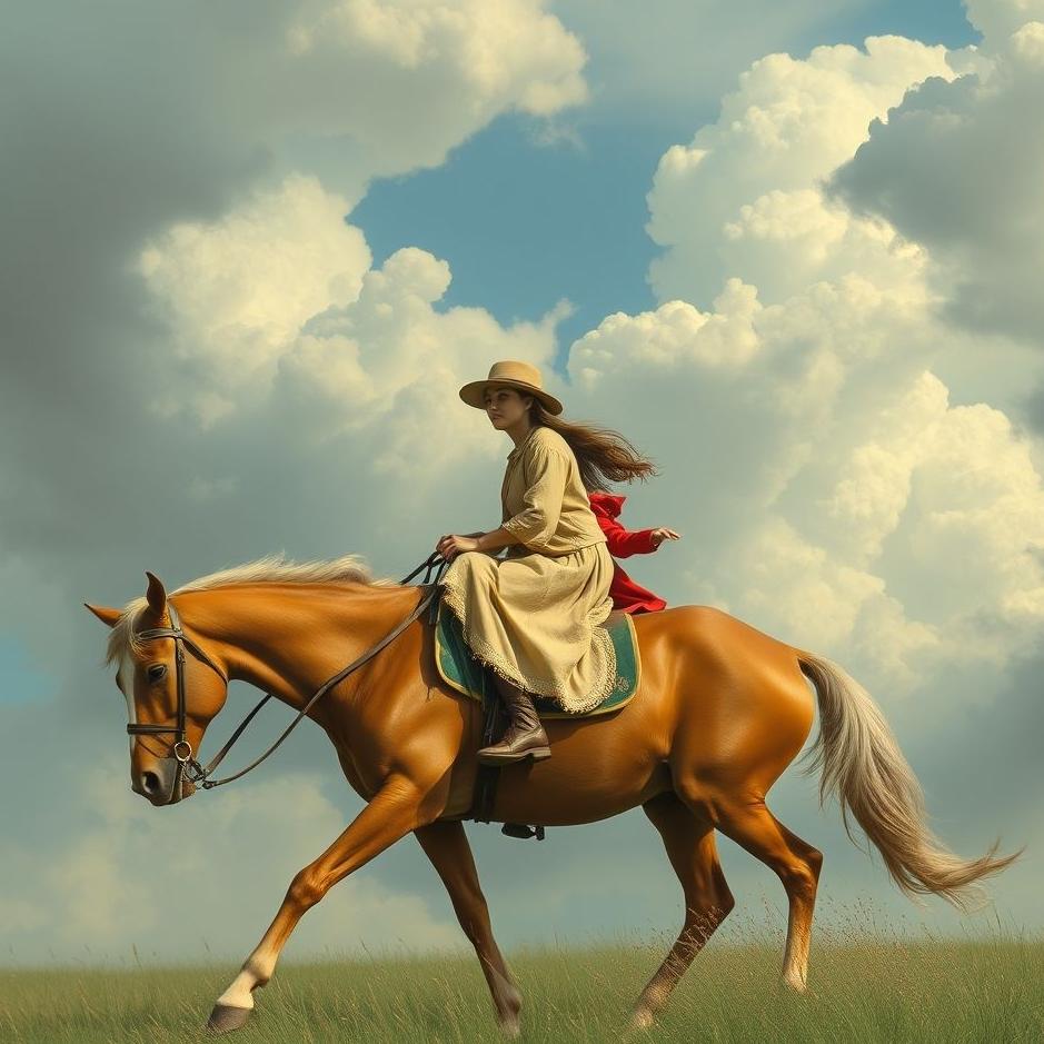 Dream : Two people riding a horse in a dream