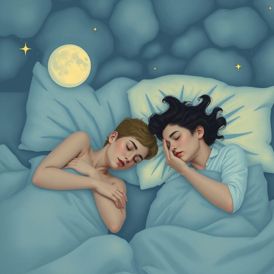 Dream : Two people sleeping in a dream