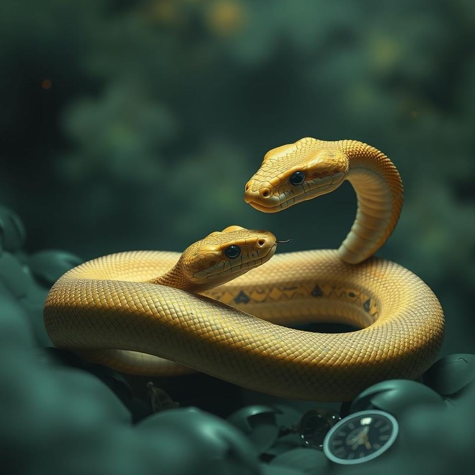 Dream : Two snakes mating in a dream