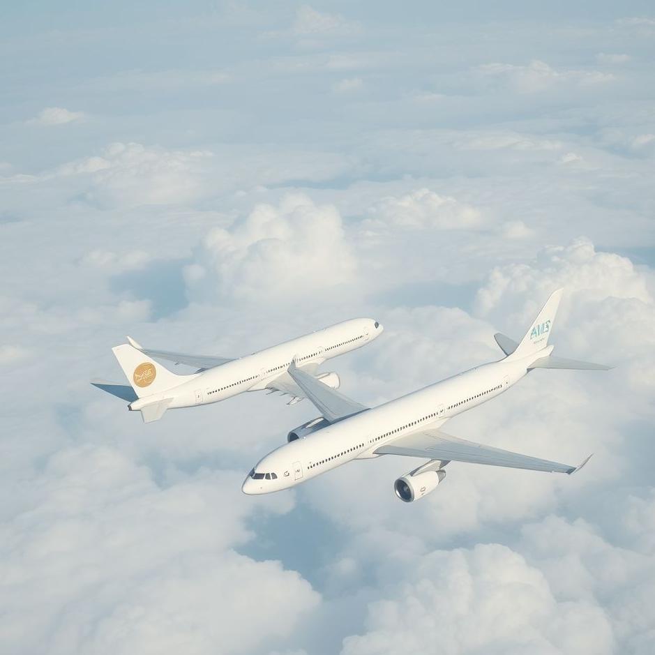 Dream : Two white planes in a dream