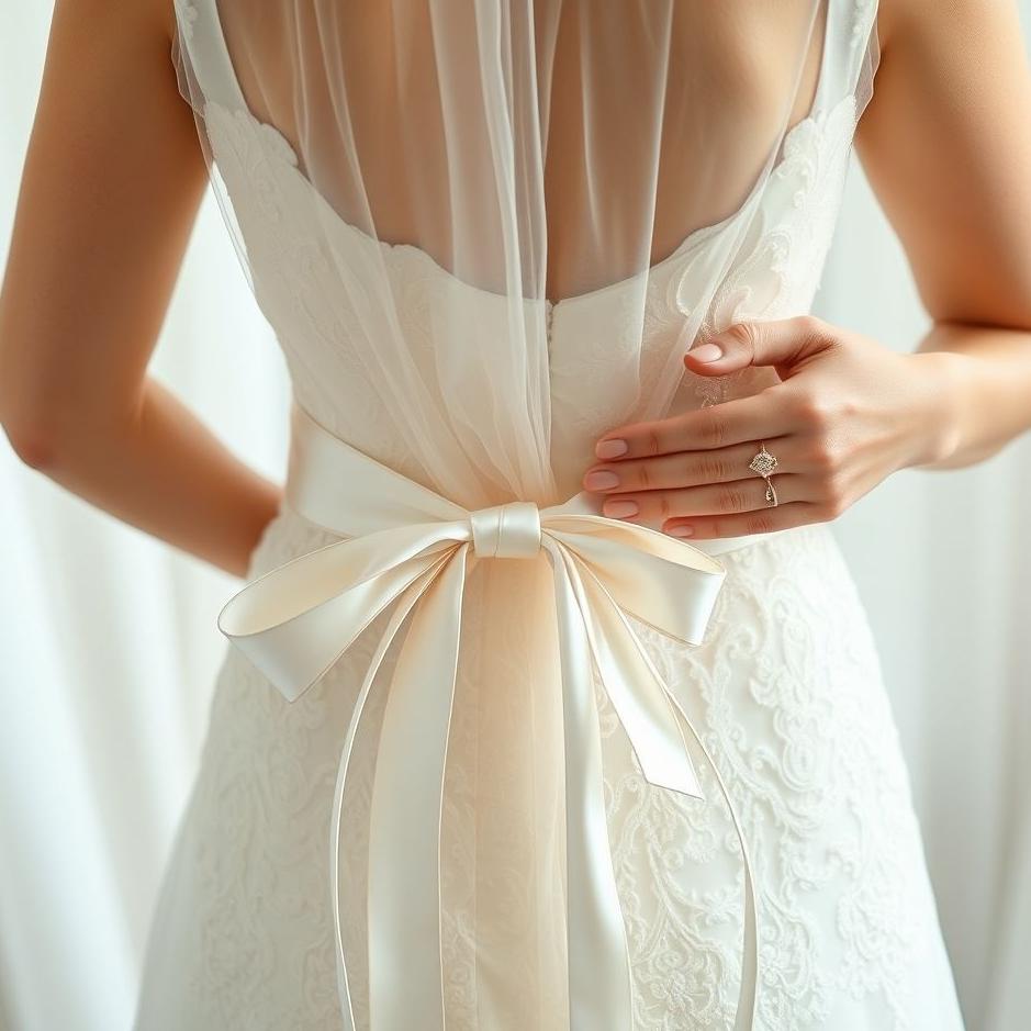 Dream : Tying a bridal sash in a dream