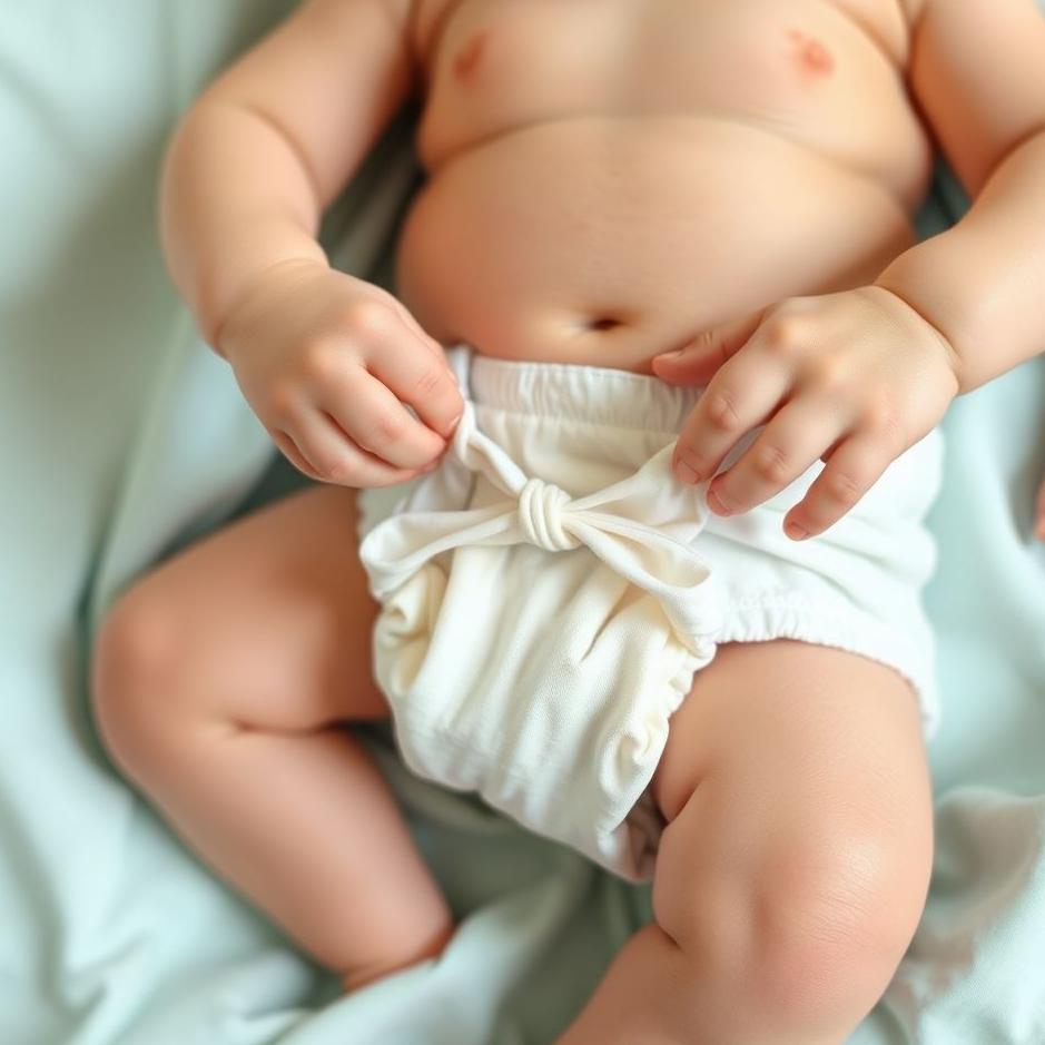 Dream : Tying a Diaper to a Baby