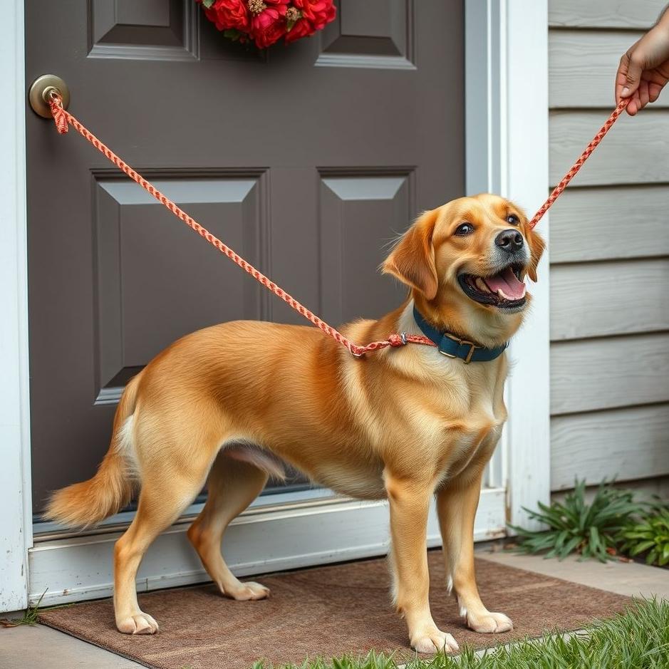 Dream : Tying a dog to the door