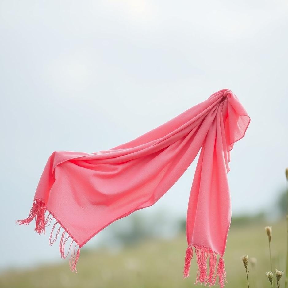 Dream : Tying a pink shawl in a dream
