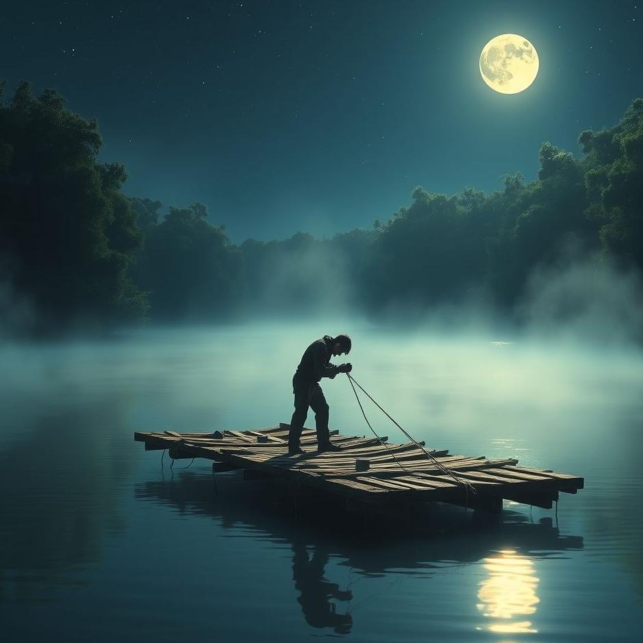 Dream : Tying a raft in a dream