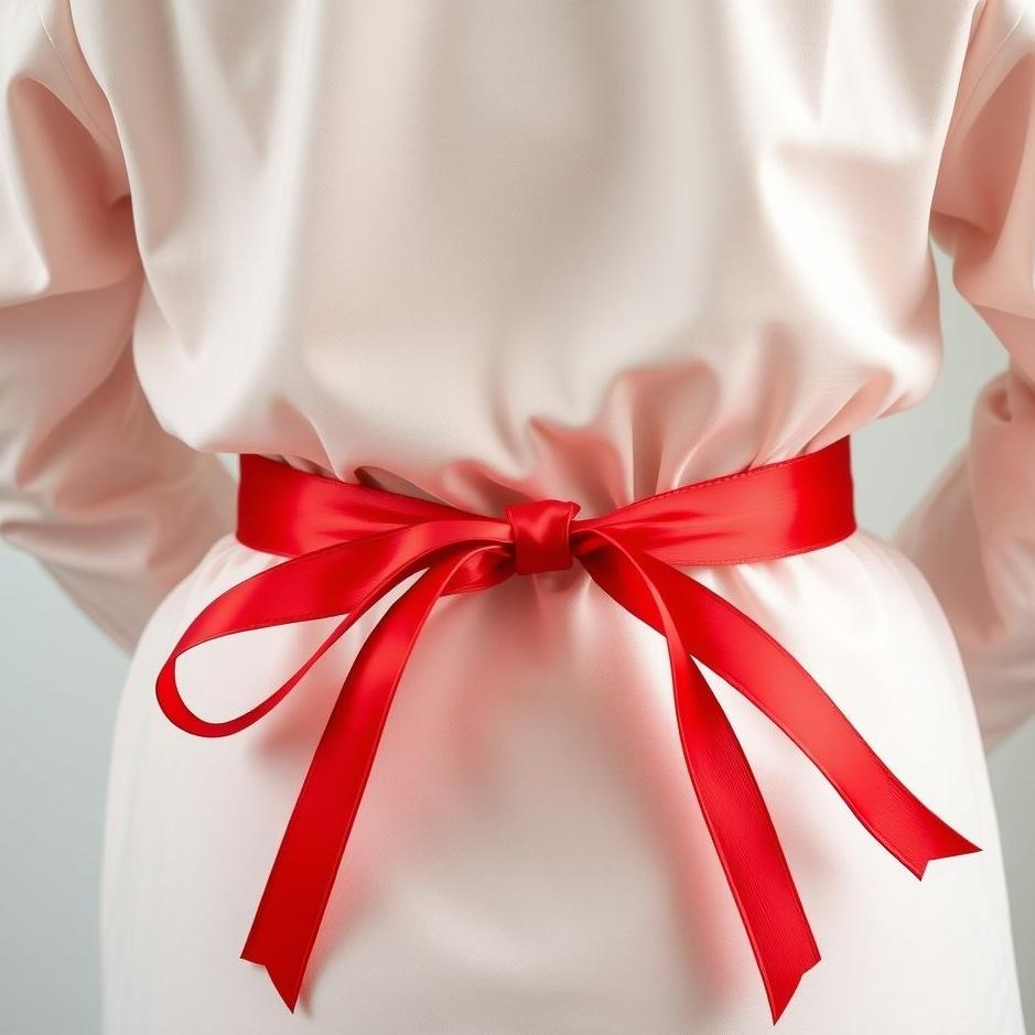 Dream : Tying a red ribbon around the waist 