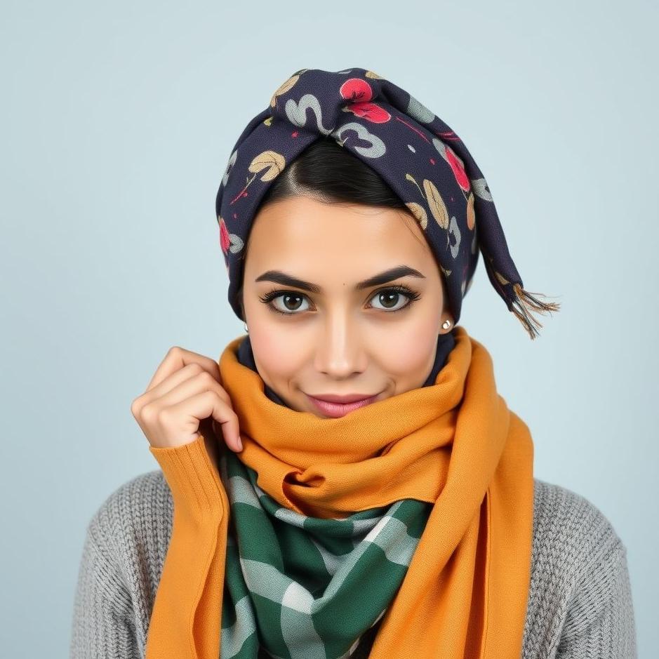 Dream : Tying a scarf on your head