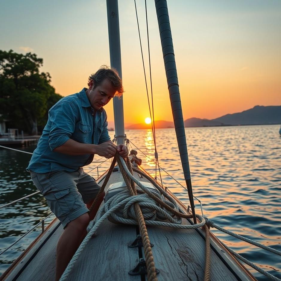 Dream : Tying a ship