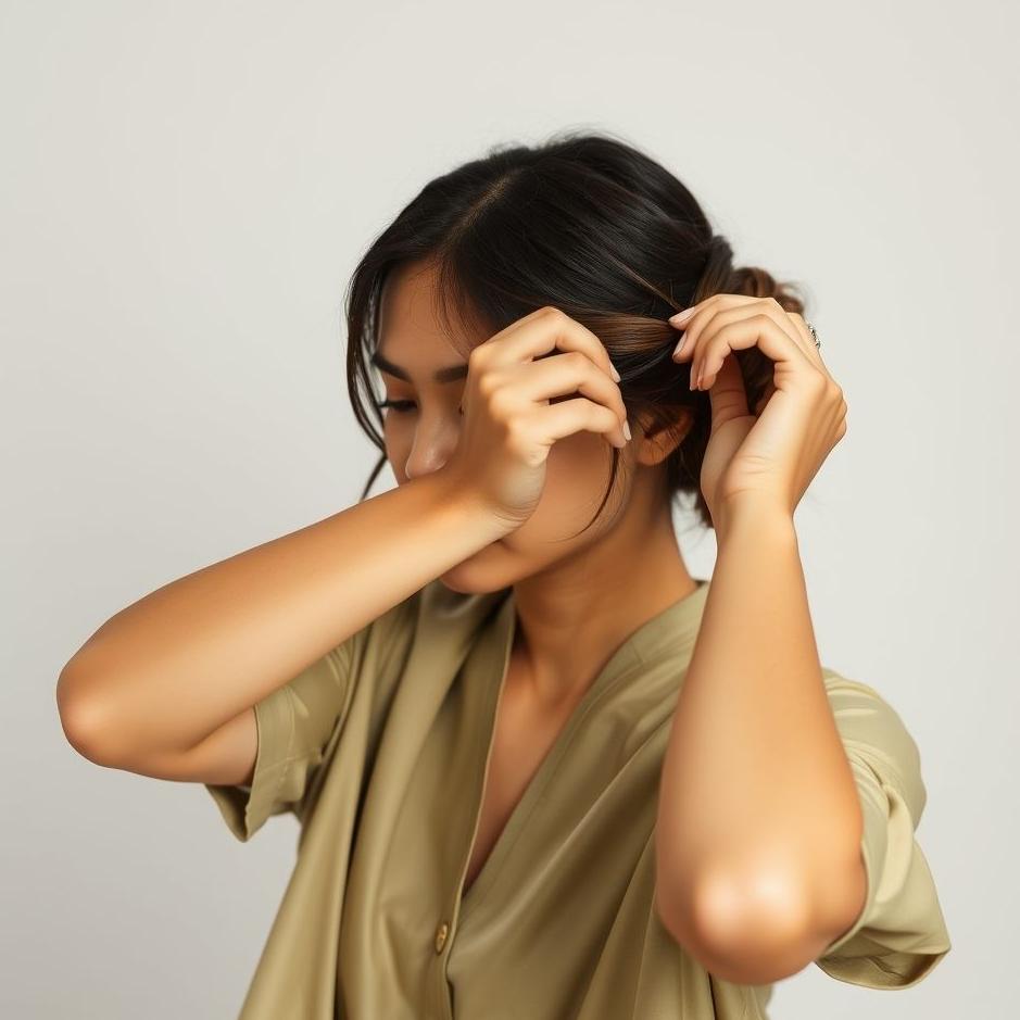 Dream : Tying one's hair