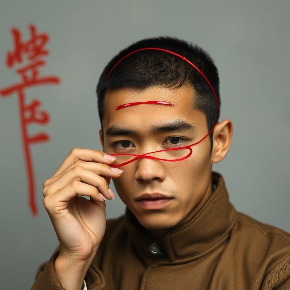 Dream : Tying red writing on your head 