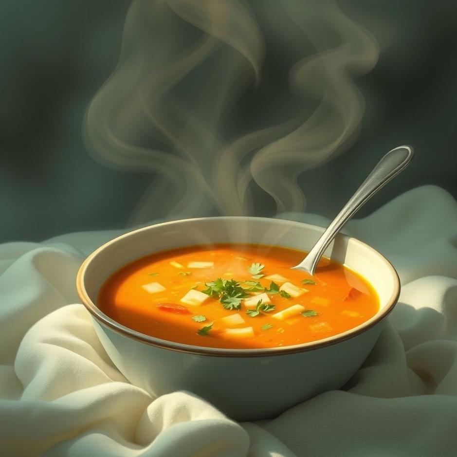 Dream : Uncooked soup in a dream