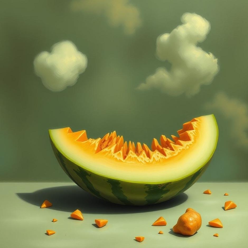 Dream : Unfinished melon in a dream