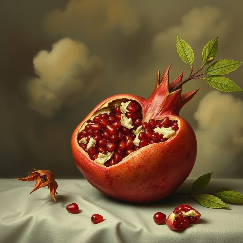 Dream : Unfinished pomegranate in a dream