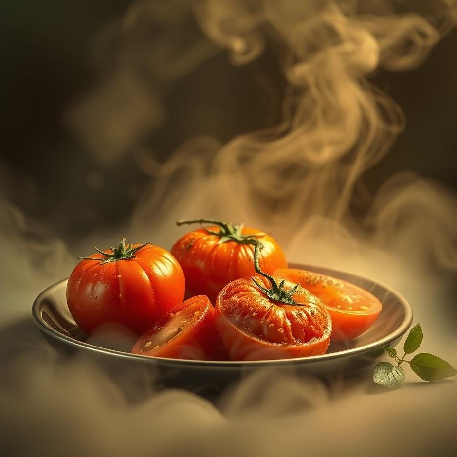 Dream : Unfried tomatoes in a dream
