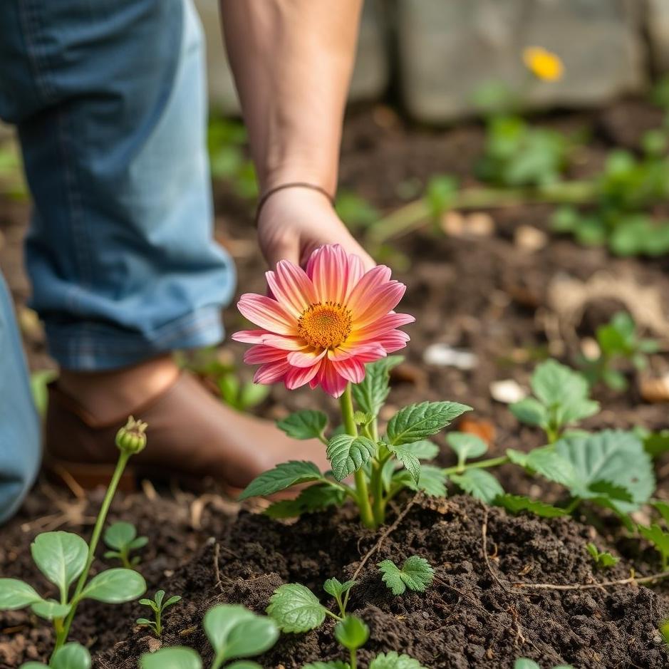 Dream : Uprooting a flower 