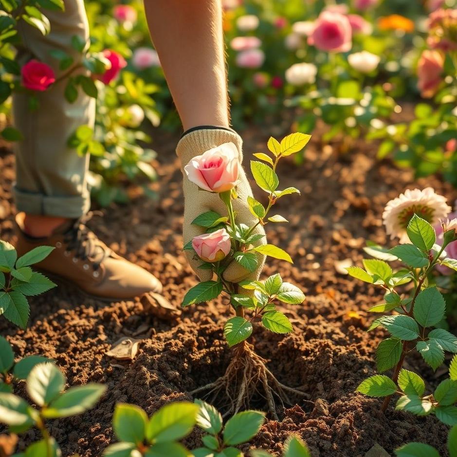 Dream : Uprooting a rose sapling