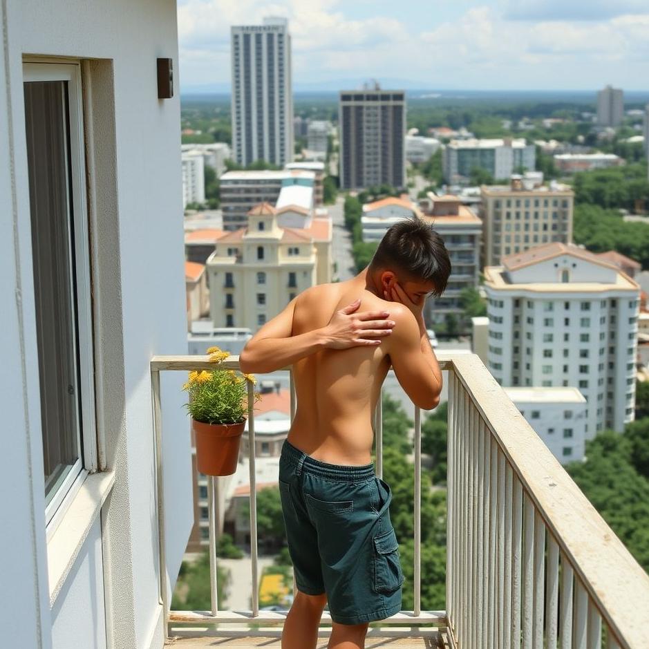 Dream : Urinating on the balcony